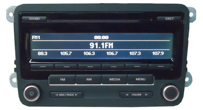 VW VOLKSWAGEN Jetta Passat Golf EOS CC Tiguan Beetle AM FM Radio Stereo MP3 CD Player Bluetooth 5N0 035 164 A 2010 2011 2012 2013 OEM