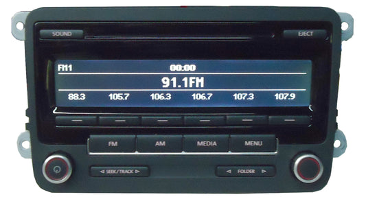 VW VOLKSWAGEN Jetta Passat Golf EOS CC Tiguan Beetle AM FM Radio Stereo MP3 CD Player Bluetooth 5N0 035 164 A 2010 2011 2012 2013 OEM