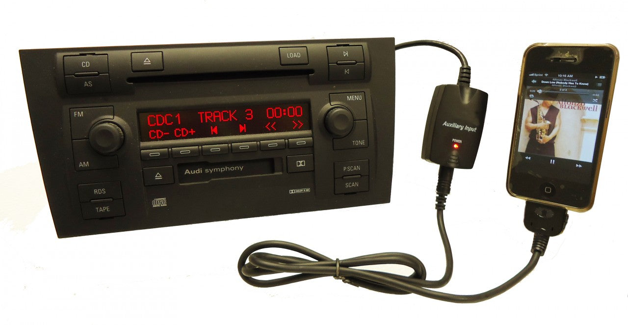 Audi A4 A6 A8 S4 S6 S8 TT iPod iPhone Adapter Harness MP3 Interface iPad MP 3 AUX Auxiliary