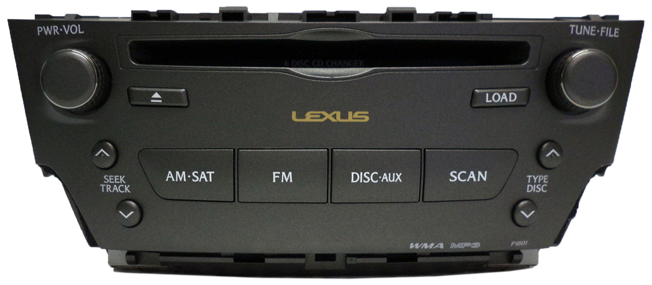 LEXUS IS250 IS-250 IS350 IS-350 IS-F Radio 6 Disc Changer CD Player SAT P1801 2006 2007 2008