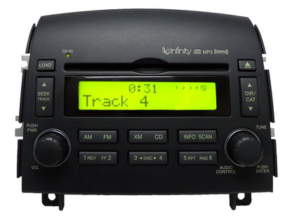 HYUNDAI Sonata INFINITY Radio Stereo 6 Disc Changer MP3 CD Player XM Satellite Ready OEM 2006 2007 2008 DARK GREY