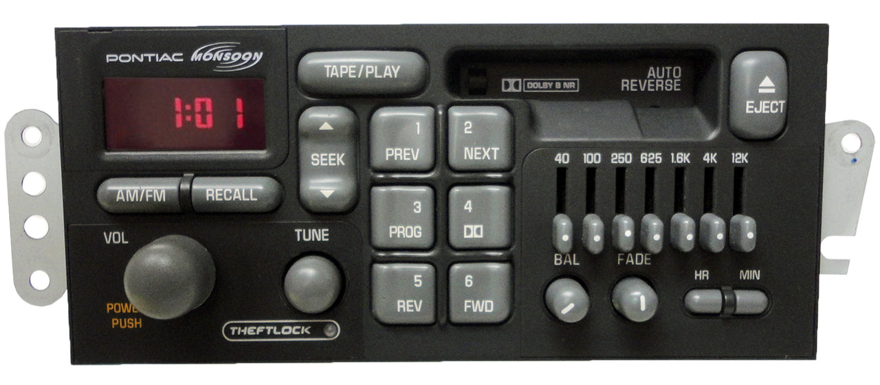 1996 - 2001 Pontiac OEM Radio Stereo Tape Cassette Deck Player Monsoon