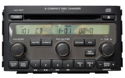 HONDA Pilot Navigation Radio Stereo 6 Disc Changer CD Player 2006 2007 2008
