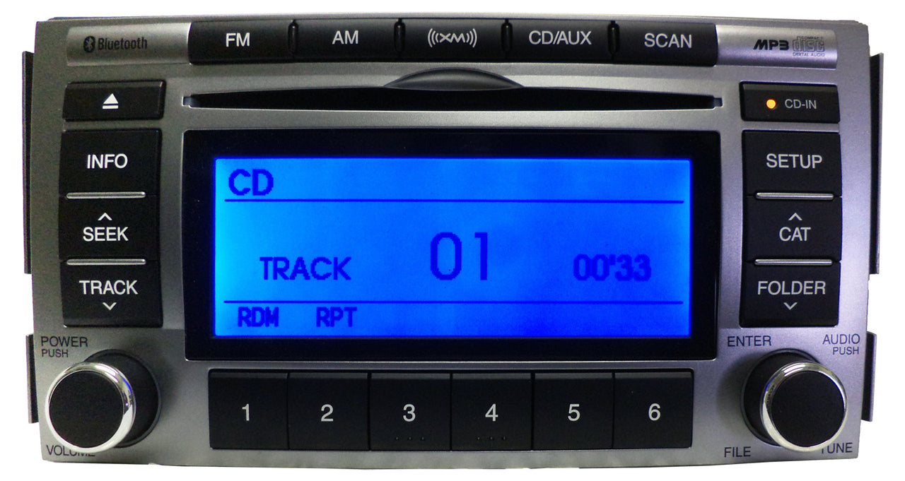 HYUNDAI Santa Fe Radio Stereo MP3 CD Player XM Satelite Radio Bluetooth 2010 2011 2012