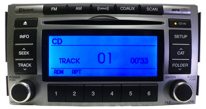 HYUNDAI Santa Fe Radio Stereo MP3 CD Player XM Satelite Radio Bluetooth 2010 2011 2012