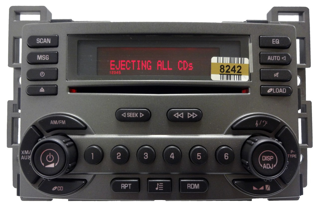 Pontiac Radio 6 Disc CD Changer Player RDS XM Sat