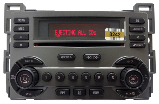 Pontiac Radio 6 Disc CD Changer Player RDS XM Sat