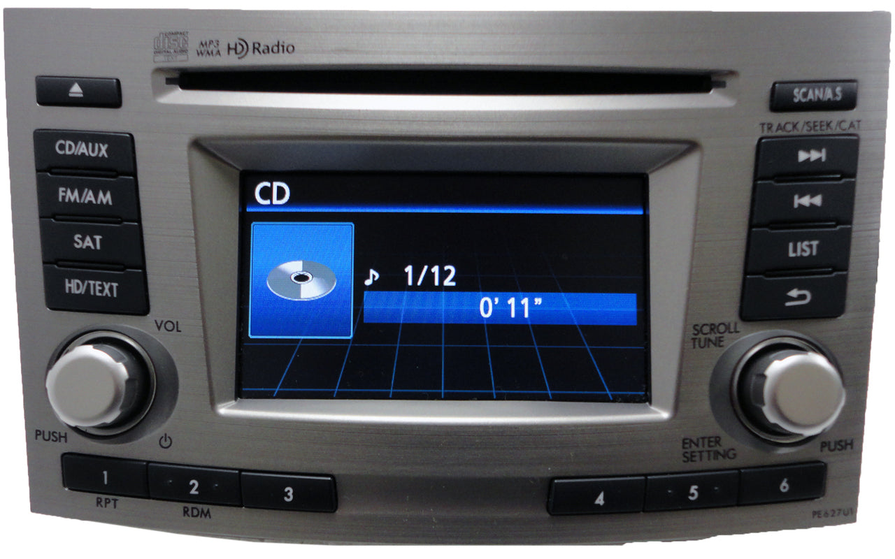 12 13 Subaru Legacy HD Radio Sat MP3 CD Player PE627U1 PE669U1