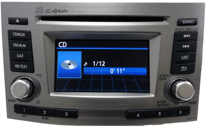 12 13 Subaru Legacy HD Radio Sat MP3 CD Player PE627U1 PE669U1