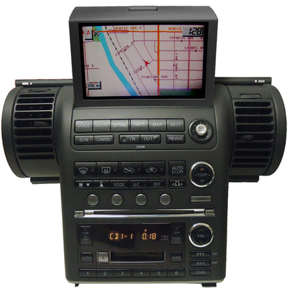 2003 2004 INFINITI G35 G-35 GPS Navigation Radio Stereo 6 Disc Changer CD Tape Player 28188AC360 Black