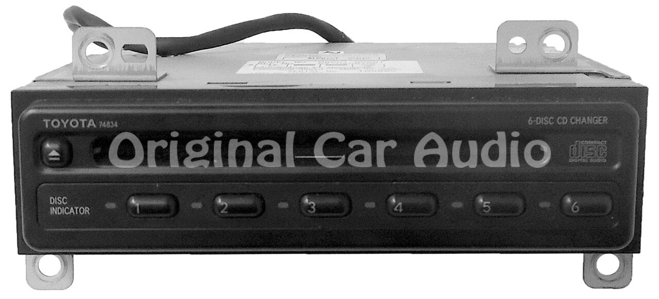 1990 - 1999 TOYOTA 4Runner Avalon Camry Celica Mr2 Sequoia Solara Sienna Tacoma Tundra Rav4 T100 OEM Radio 6 CD Disc Player 74834, L4210, 74845 (new mech)
