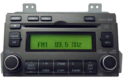 2007 2008 Hyundai Azera INFINITY SAT Radio Stereo 6 Disc Changer MP3 CD Player GREY
