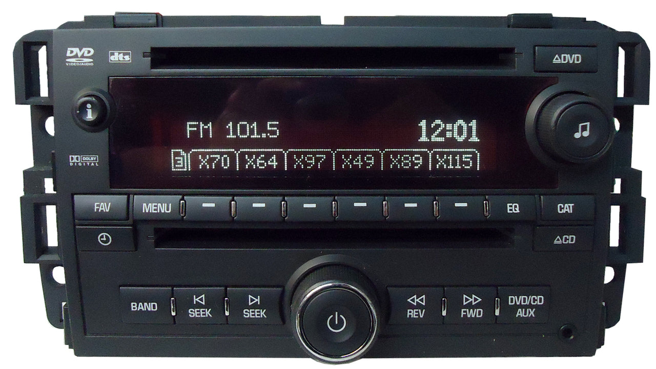 NEW 2007 - 2009 GMC Acadia OEM Single CD AM FM DVD Radio Receiver UVA