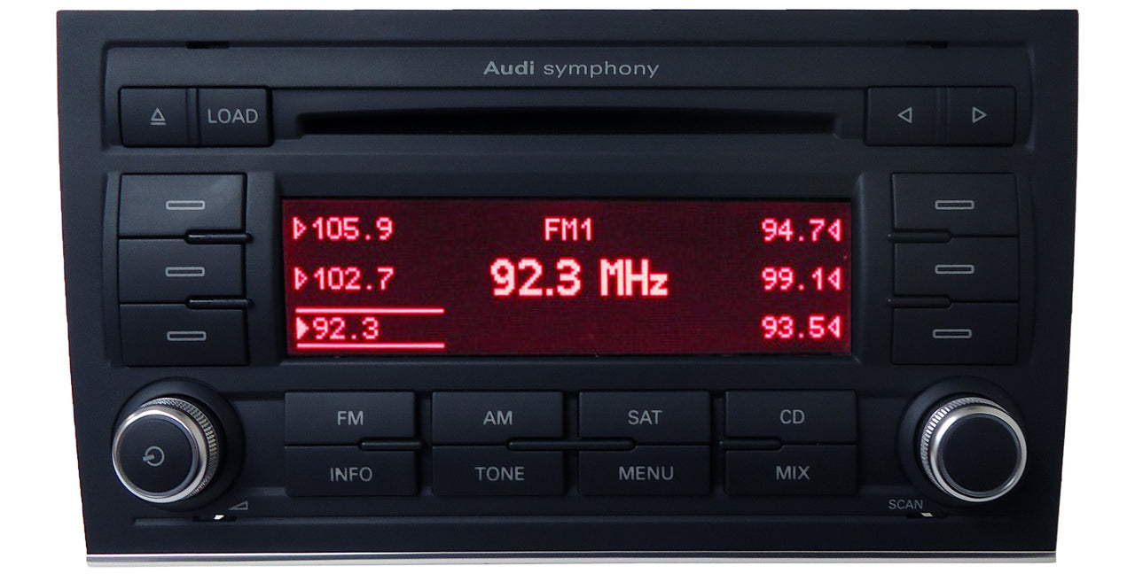 AUDI A4 S4 Symphony Radio Stereo 6 Disc Changer CD Player 8E0 035 195 AC 2006 2007 2008 2009