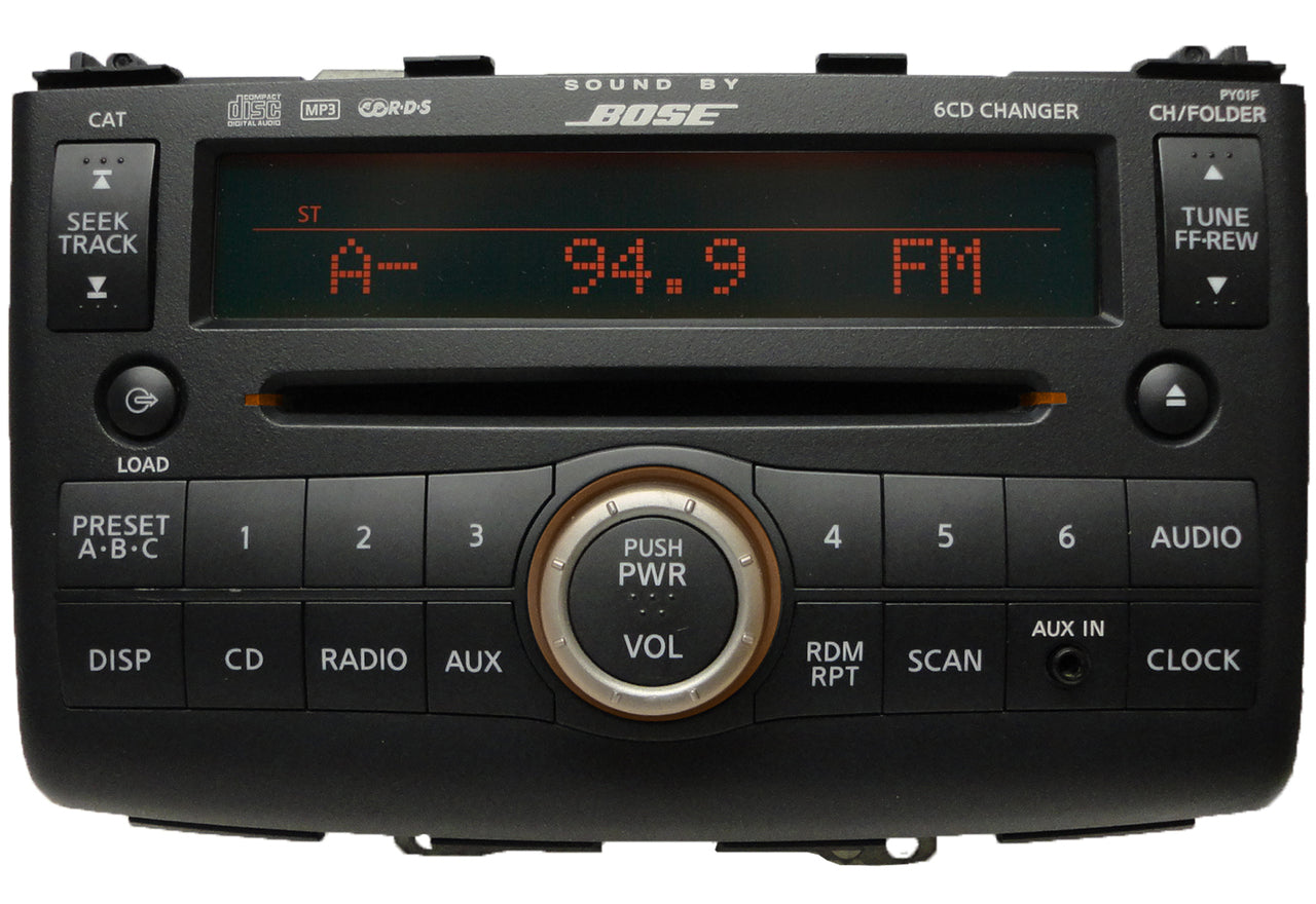 2008 2009 2010 NISSAN Rogue OEM AM FM BOSE Radio CD Player Auxiliary Input