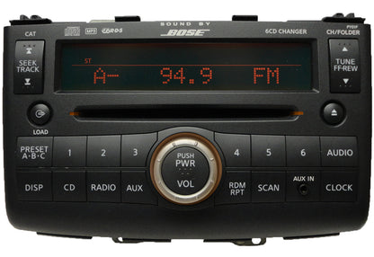 2008 2009 2010 NISSAN Rogue OEM AM FM BOSE Radio CD Player Auxiliary Input