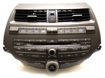 Honda Accord XM Radio AUX MP3 WMA 6 Disc CD Changer 39100-TA0-L420 2008 2009 2010 2011 3PB0 w/Trim & AC