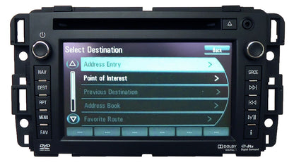 UNLOCKED Refurbished Screen 2012 2013 Chevy GMC OEM Navigation GPS XM Radio Bluetooth USB DVD AUX Stereo AM FM SAT - ANALOG