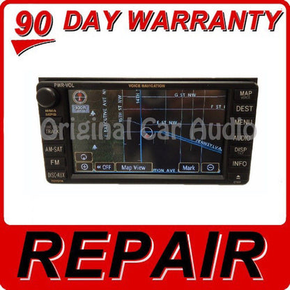 Repair YOUR 2004 - 2010 Toyota OEM Navigation GPS AM FM Radio Screen Repair ONLY