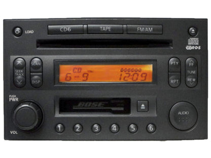 Nissan 350Z BOSE Radio Tape Stereo 6 Disc Changer MP3 CD Player CR160 PP-2514L-A