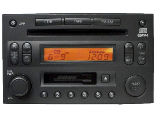 Nissan 350Z BOSE Radio Tape Stereo 6 Disc Changer MP3 CD Player CR160 PP-2514L-A