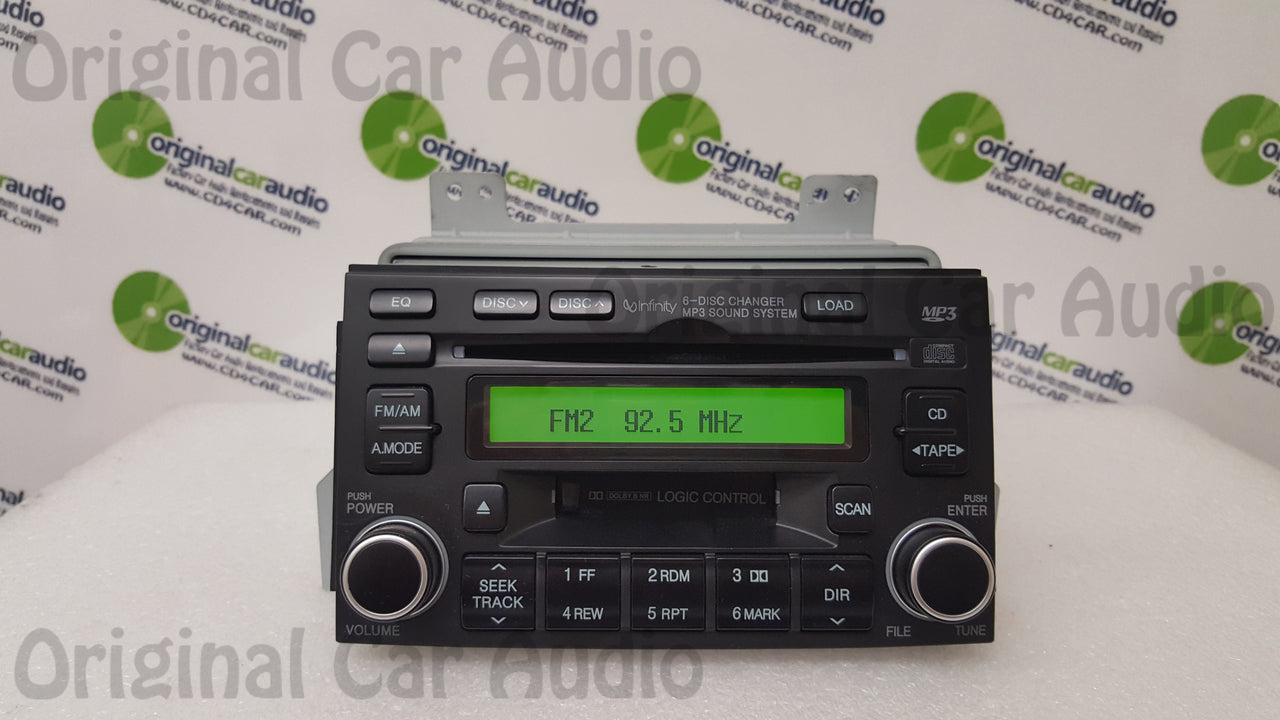 Hyundai Azera 6 Disc CD Changer Player Radio MP3 Cassette 2006 2007 2008 BLACK