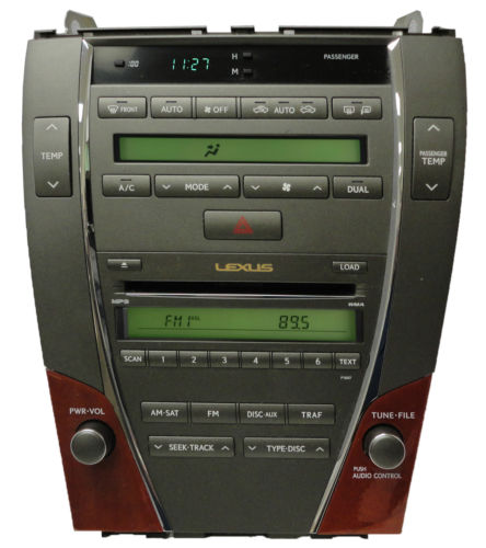 07 08 09 Lexus ES350 Radio 6 Disc CD Changer Satellite Climate