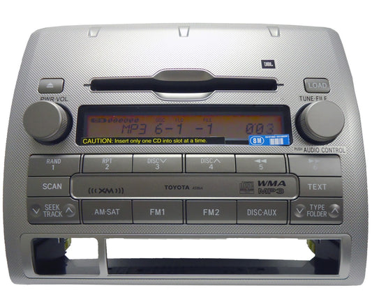 NEW Toyota Tacoma XM JBL Radio MP3 and 6 CD Changer 86120-04160 2005-2011