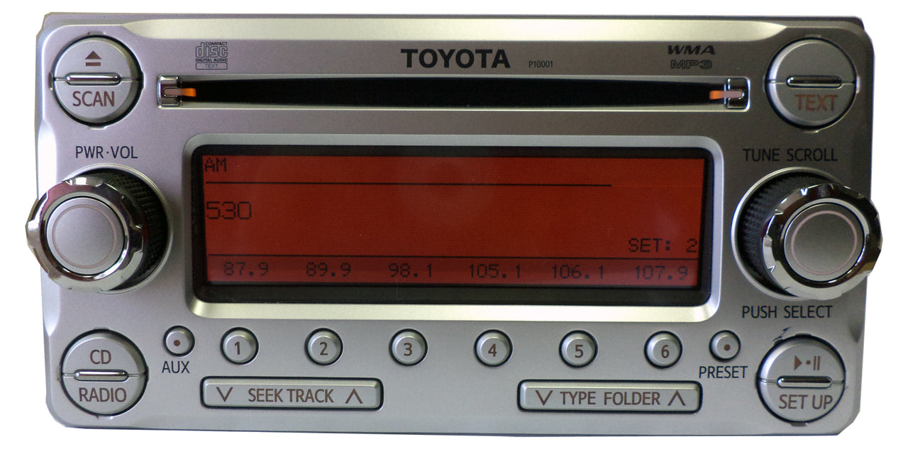 2011 - 2014 Toyota OEM FJ Cruiser Radio MP3 AUX CD Disc Player P10001 86120-35620