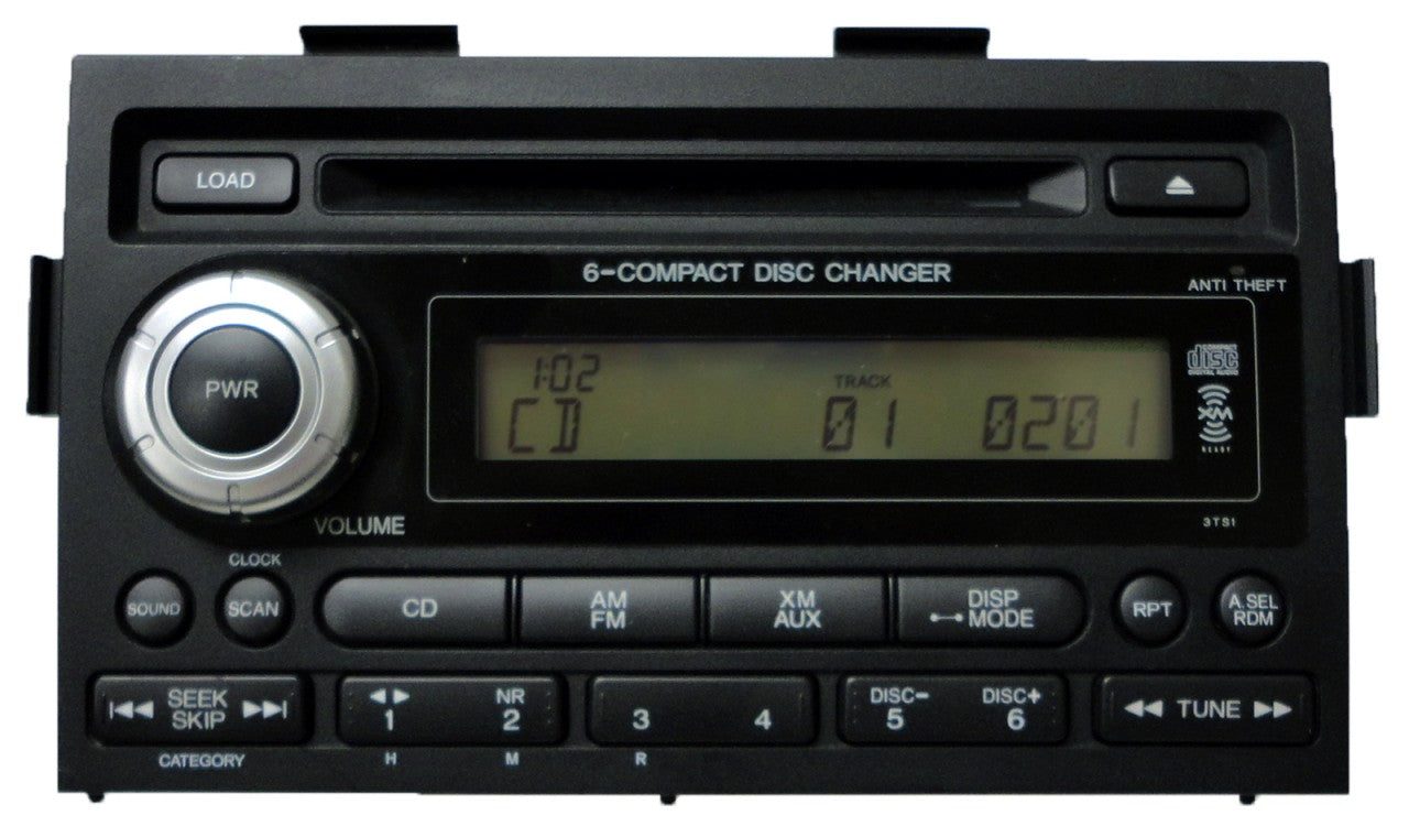 Honda Radio Stereo 6 Disc CD Changer Aux XM 3TS1 Stereo