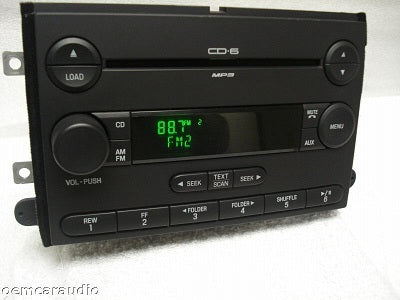 2006 - 2009 Ford Fusion Mercury Milan Radio MP3 Player & 6 Disc CD Changer
