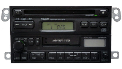 90 91 92 93 94 95 96 97 98 99 Toyota Celica 4Runner Camry Radio Tape Disc CD Player AD1700 34224 1990 1991 1992 1993 1994 1995 1996 1997 1998 1999