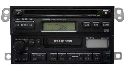 90 91 92 93 94 95 96 97 98 99 Toyota Celica 4Runner Camry Radio Tape Disc CD Player AD1700 34224 1990 1991 1992 1993 1994 1995 1996 1997 1998 1999