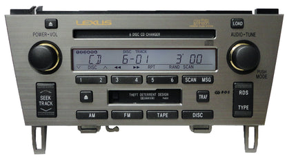 2002 2003 2004 2005 03 04 05 Lexus SC430 Radio Tape Cassette Mark Levinson Radio 6 CD Player P6832