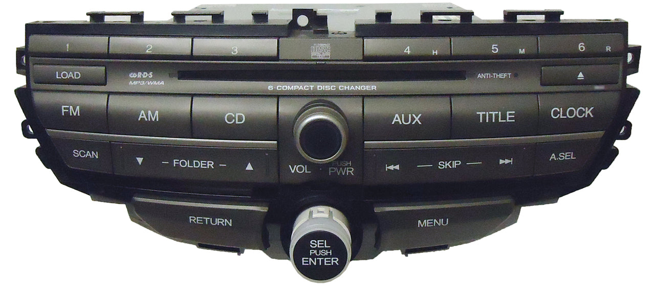 08 09 2010 Honda ACCORD Radio RDS AUX MP3 6 Disc CD Player Climate Controls 3BA0 Ho3BA0