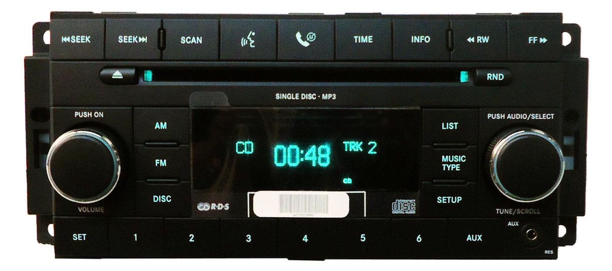NEW 2007 - 2013 Chrysler Jeep Dodge OEM AM FM Radio AUX MP3 CD Player Receiver RES