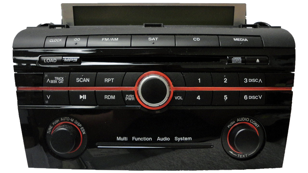 Mazda 3 Radio SAT XM MP3 CD Player Multi Function Audio System 06 07 08 09 2006 2007 2008 2009 BAR4 66 AR0 14793686