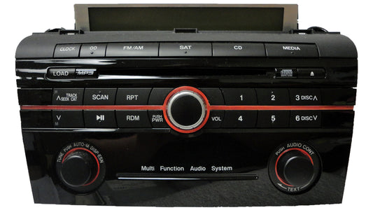 Mazda 3 Radio SAT XM MP3 CD Player Multi Function Audio System 06 07 08 09 2006 2007 2008 2009 BAR4 66 AR0 14793686