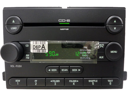 BRAND NEW FORD Focus F250 F350 Super Duty Freestar MERCURY Monterey Radio 6 Disc Changer MP3 CD Player OEM 2004 2005 2006 2007