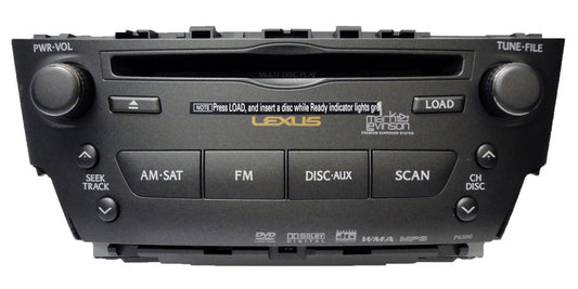 2006 2007 2008 Lexus IS-F IS250 IS350 Radio 6 Disc CD Changer Player Stereo Mark Levinson MP3 WMA DVD AUX P6500