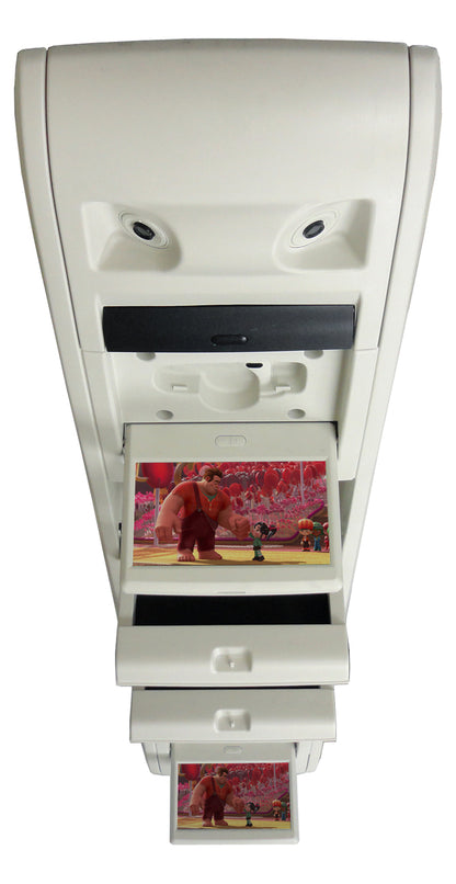 2008 - 2012 Dodge Journey Chrysler Town & Country Dodge Grand Caravan OEM Rear Entertainment DVD LCD Screens Dual Displays Light Grey