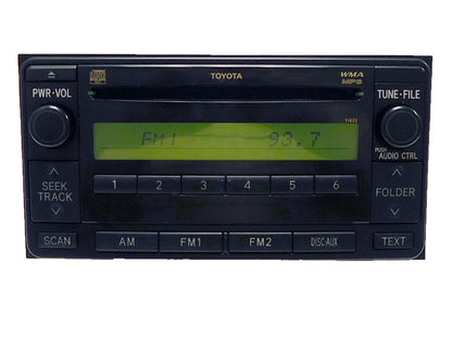 Toyota YARIS AUX MP3 CD Radio 11833 86120-52870 07 08 09