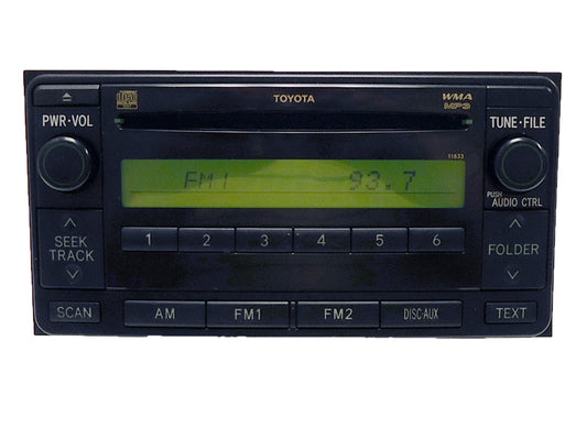 Toyota YARIS AUX MP3 CD Radio 11833 86120-52870 07 08 09