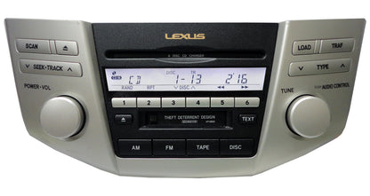 2005 2006 Lexus RX330 RX400h Radio and 6 CD Player