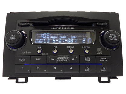 HONDA CRV CR-V Radio 6 Disc CD Changer XM MP3 2007 2008 2009 2010