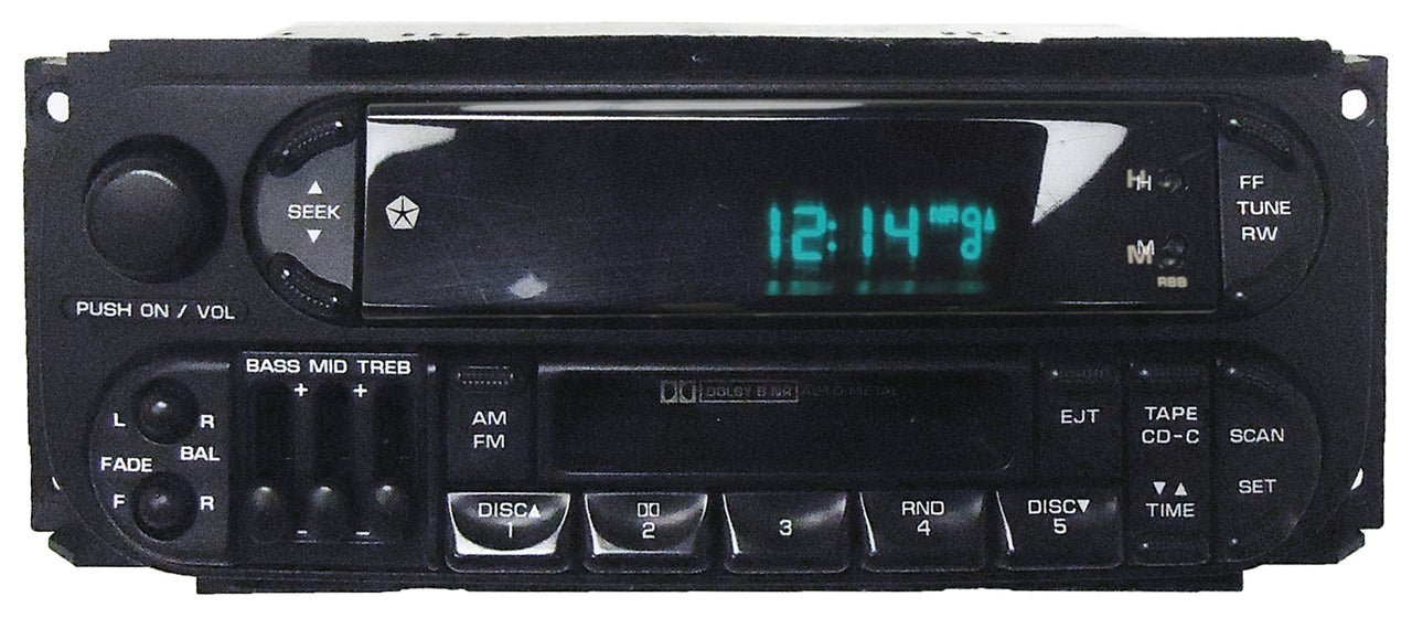 1998 - 2002 Chrysler Dodge Jeep OEM AM FM Radio Tape Cassette Receiver RBN