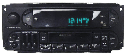 1998 - 2002 Chrysler Dodge Jeep OEM AM FM Radio Tape Cassette Receiver RBN