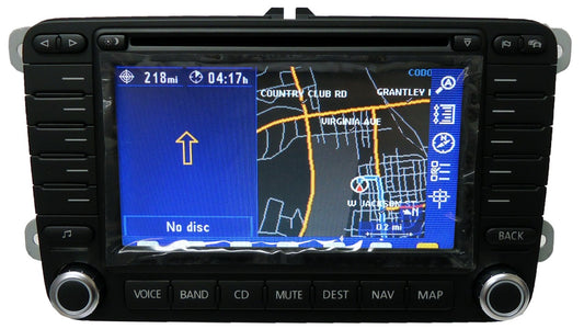 NEW VW Volkswagen Jetta Passat Rabbit Golf GTI EOS Tiguan Navigation GPS Radio Stereo DVD LCD Screen Display Screen 1K0035197C BNO 881 1K0035197CX 1K0035197D 1K0035197DX 2005 2006 2007 2008 2009 With Antenna