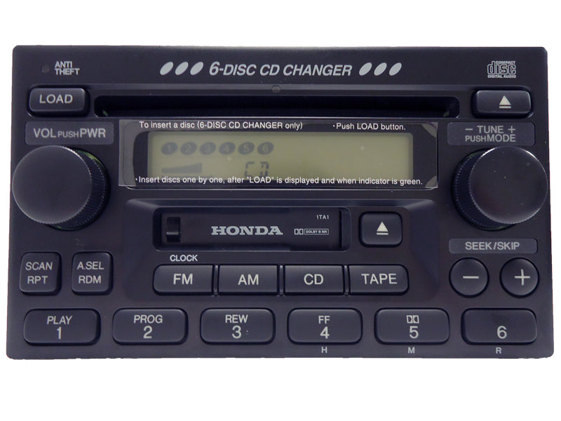 BRAND NEW Honda Radio Tape and 6 Disc CD Changer OEM