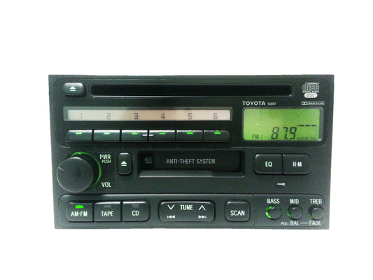 TOYOTA Factory OEM Radio, Tape, and CD Player 4Runner Avalon Camry Celica  Land Cruiser Solara Sienna 56807  86120-33040 1990 1991 1992 1993 1994 1995 1996 1997 1998 1999